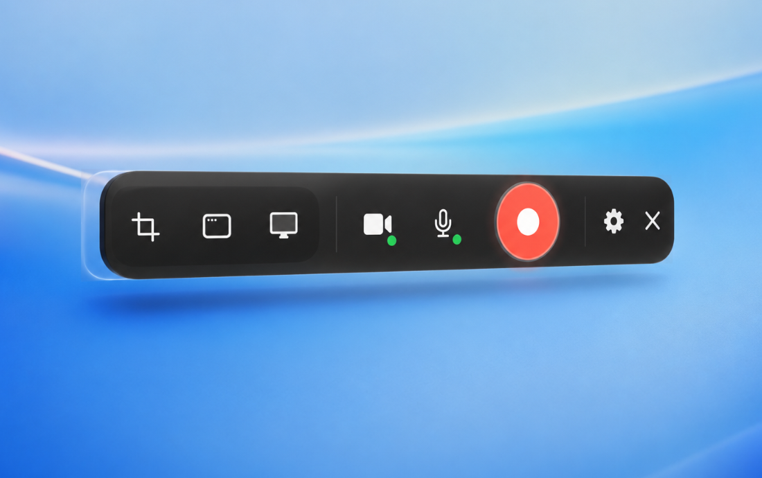 Reclio screen recording controls preview